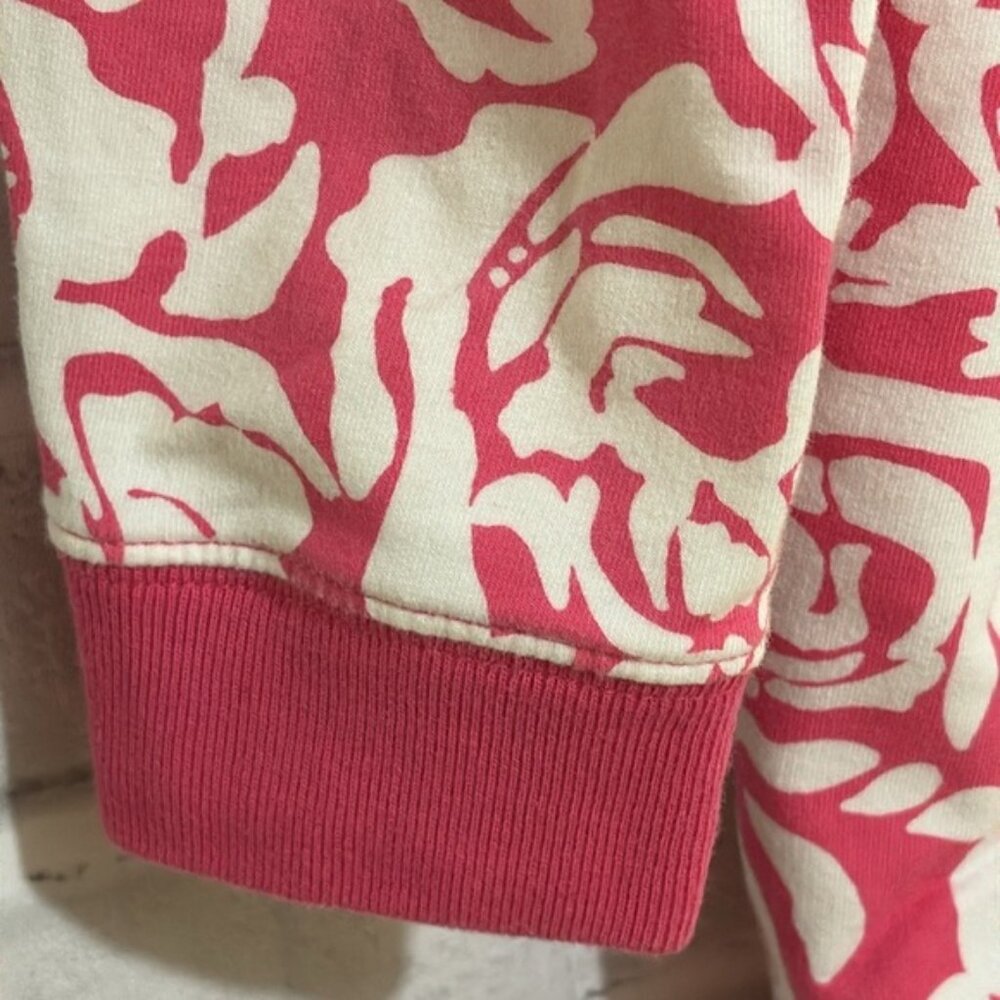 Tommy Hilfiger Womens XL Pink 34 Sleeve HoodieSweat ShirtTop wpocket floral - Picture 5 of 8